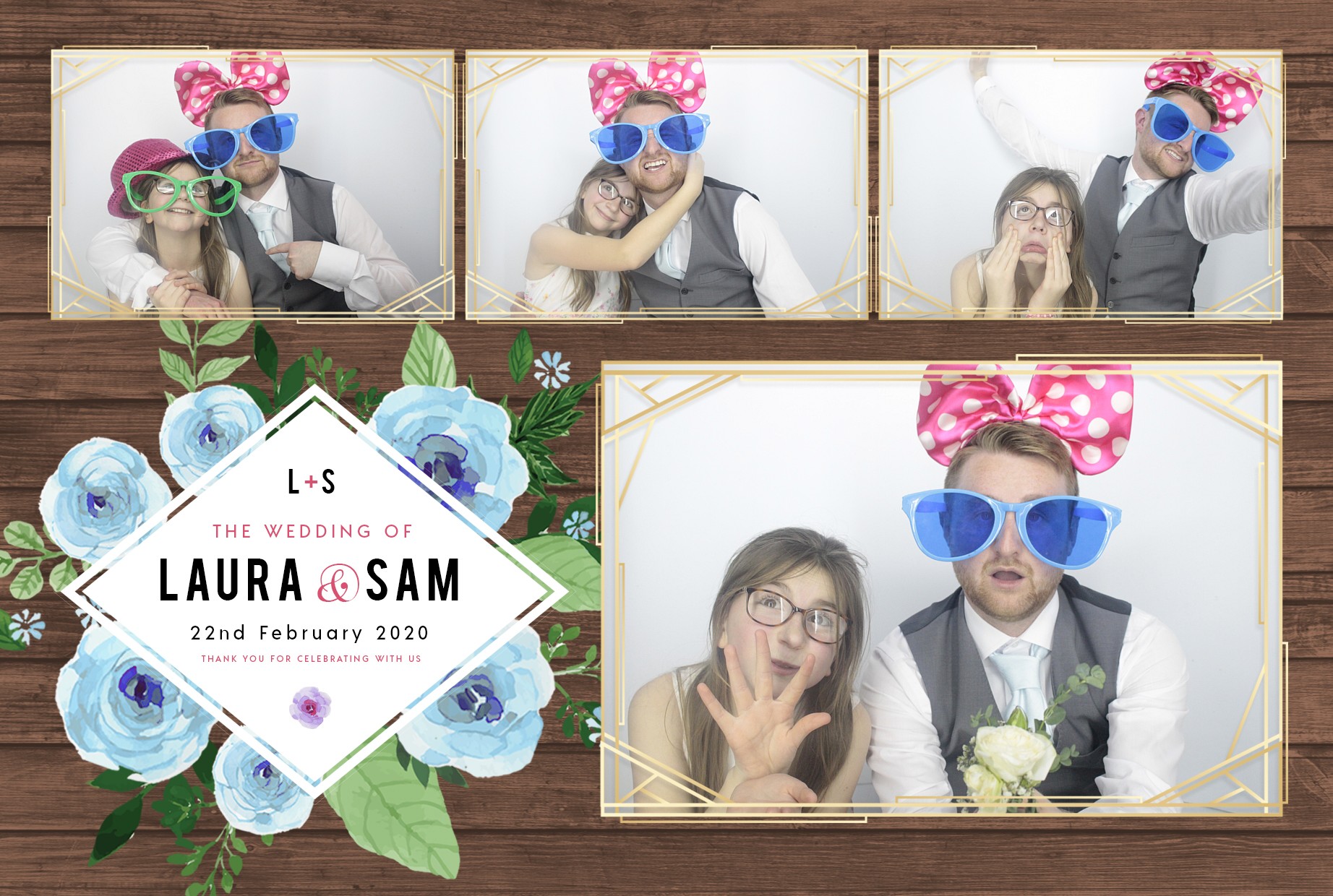 Laura and Sam's Wedding | View more photos from the event at gallery.myphotoboothexperience.co.uk/u/MyPhotoBoothExperienceLtd/Laura-and-Sams-Wedding